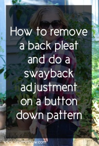Swayback adjustment